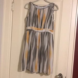 Grey and Yellow Dress
